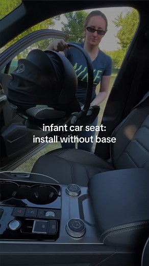Installing an Infant Car Seat without a Base for Travel or Taxis