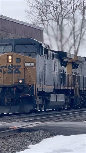 CSX 87 Leads Double High & Wide Generators On Manifest!