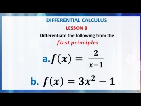 Differentiate from the first principles| Calculus|Grade 12 CAPS maths