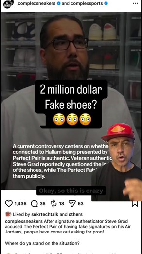 A video posted by sneakernomicz on IG covering the Jordan 14’s stating: “2 Million Fake Shoes?”First off, MJ has one shoe and the Billionaire buyer of Tim Hallam’s collection has the other shoe. If that pair to be put together and come to market today? $25 Million+The conversations lead to education. All great things.Photomatching is what has taken game worn to another level. It comes at the expense of collectors like PerfectPair.