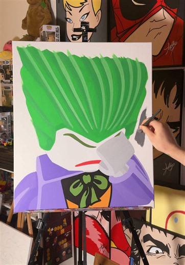 Lego Joker Painting Tutorial: Step-by-Step Artist Guide