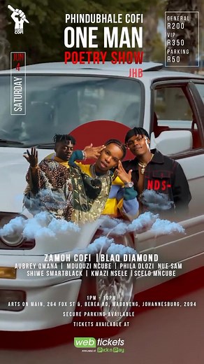Angazi mina ngzoythini lendaba, nathi nicela iBlaq Diamond isifikile Mhlaka 4 June konakele ungaphuthelwa Phindubhale Cofi One Man Poetry Show eMaboneng ngo1 till late. link in bio #zamohcofi #zulutiktok #maboneng #blaqdiamond