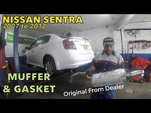 2007 to 2012 Nissan Sentra muffler installation Original from Dealer