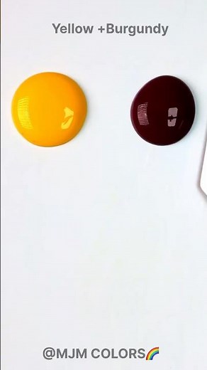 “Mixing Yellow and Burgundy to Create Reddish-Brown | Paint Mixing Tutorial”