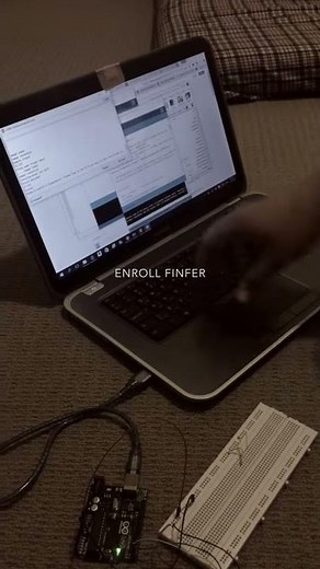 Enrolling fingerprint using Arduino program
