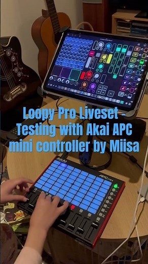 Loopy Pro Liveset with Akai Apc Mini by Miisa #loopypro #liveset #controller