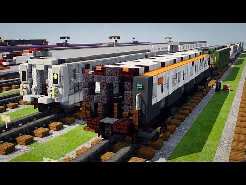 Minecraft NYC Subway R10 R16 R42 Car Tutorial (Train of Many Metals)