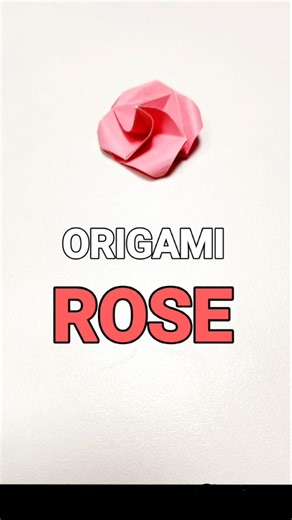 How to make a Beautiful Mini Rose paper craft😍 , diy Easy Tutorial #shorts #shortvideo #origami