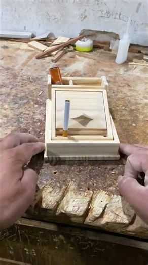 wooden cigarette case #craft