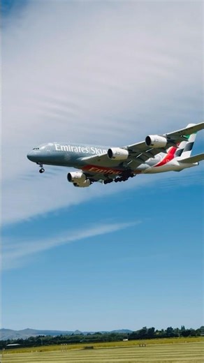 ICONIC Emirates A380 25th Anniversary Flight Landing Experience #shorts