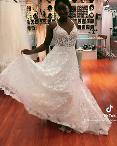 👰 Embrace timeless elegance with our exquisite lace wedding gown! 💖✨ Say "yes" to a touch of romance on your special day. 💍 #LaceLove #WeddingGownGoals #BridalBeauty #ElegantElegance #maggiesotterobride #maggiesotterodesigns 💐👗💫 | Laura's Bridal