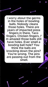 Bowling Germs #funnyquotes #observationalhumor #bowlingjokes #standupstyle #lol