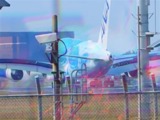 它来了！它来了！相隔万里，终于在异国机场遇见这只"飞天海龟"🐢全日空首架A380，带着夏威夷的祝福Honu，缓缓降落据说看到它的人，都会收获幸福和好运