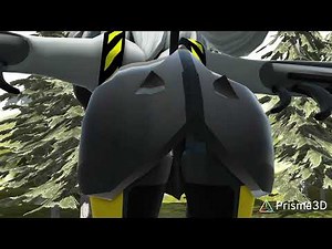 Uzi from murder drones face j from murder drones and V from murder drones fart Prisma 3d animation