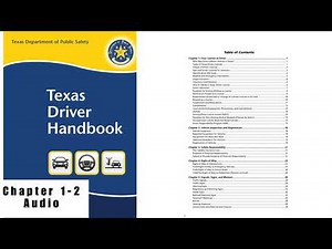 Chapter 1-2|Texas Driver Handbook Audio No Music- 2021| Pass Permit Test| Driving School