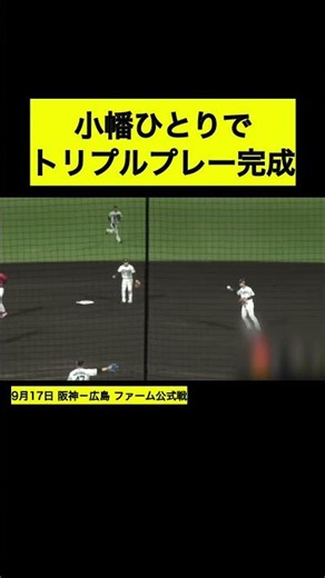 6-6-6 Triple Play #NPB #HanshinTigers