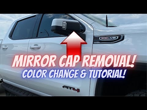 How to Remove GMC Sierra / Chevy Silverado Truck Mirror Caps (2019-2025)!