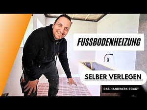 Installing underfloor heating in the bathroom yourself | TUTORIAL | Master Painter Klinger