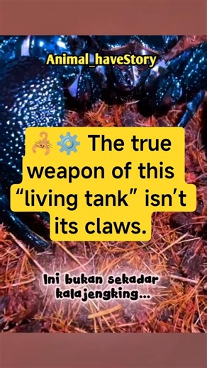 🦂⚙️ The true weapon of this “living tank” isn’t its claws.#AnimalBehavior #Wildlife #Arthropods