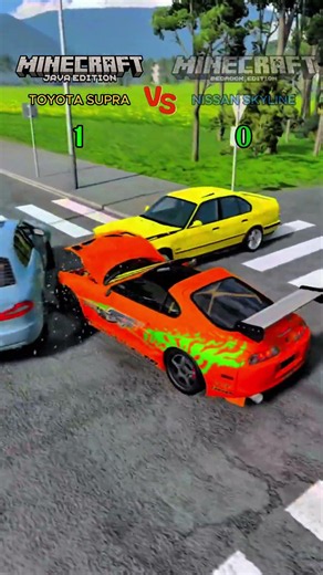 Minecraft Java vs Bedrock - Which One Wins? 🚗🔥| BeamNG.drive #beamngdrive #cars #games #minecraft