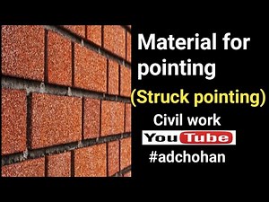 How to calculate material for pointing, struck pointing, Calculate cement sand for pointing,