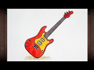 Unleash Your Creativity: Rock Out with a Guitar 🎸 Drawing in Minutes!