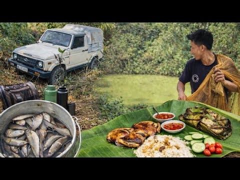 From Pond to Plate! Wild Fishing & Banana Leaf Feast in the Jungle