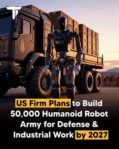 Tech Hub on Instagram: "San Francisco startup Foundation plans to build up to 50,000 humanoid robots by 2027 for both industrial and military use. Its Phantom MK-1 humanoid robot is designed for work in factories, warehouses, and “first body in” high-risk scenarios such as reconnaissance, bomb disposal, and other dangerous tasks. The robot is about 5 ft 9 in tall, weighs roughly 175–180 lb, and can carry a significant payload, although exact figures vary by source. Foundation has raised its prod