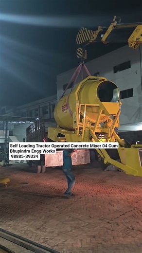 Self Loading Tractor Operated Concrete Mixer 04 Cum