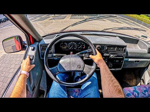 1992 Volkswagen T4 Multivan (2.4 D 78 hp) | POV Test Drive #2483 Joe Black