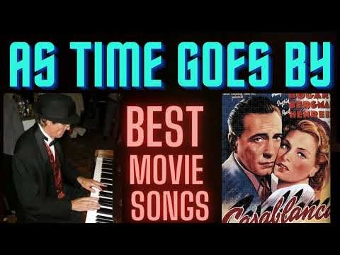 BEST MOVIE SONGS: "As Time Goes By" - performance and tutorial= piano techniques. Free score.