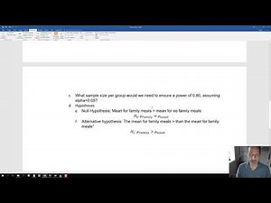 Sample size calculation with gpower