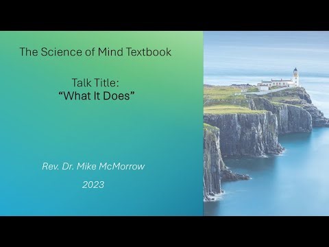 "What It Does" SOM Textbook 2023 lectures 3 of 4.