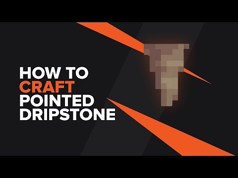 How to make Pointed Dripstone in Minecraft