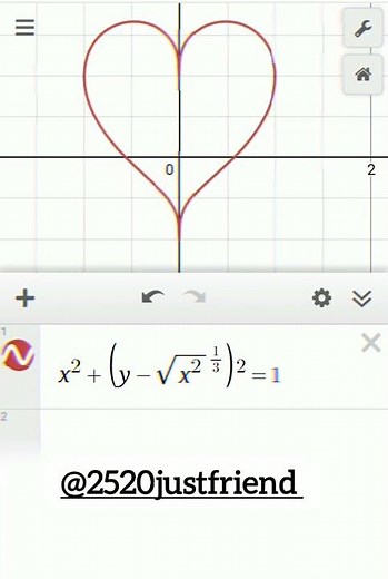 Heart Shape graph | Equation of heart #shots #mathematics #viral