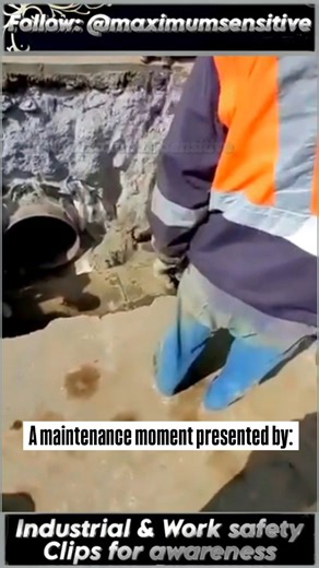 Gino Spolder on Instagram: "During routine maintenance on a drainage pipe, a worker steps into an active water channel, showing how flow conditions can change quickly during underground work and why timing, positioning, and coordination matter. In drainage systems, water movement can increase fast due to upstream activity that is not visible or audible at the work location. Advice for you: Confirm flow status upstream before entering any pipe or channel. Use clear barriers to mark active water p