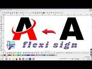 a letter logo design #logo #tutorial #flexisign8