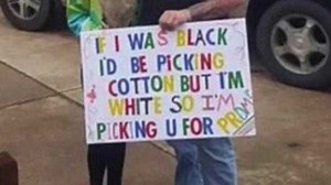 'It was just for a laugh': Racist promposal sign gets student banned from prom