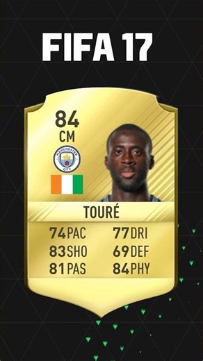 EVERY YAYA TOURE CARD IN FIFA HISTORY! 🔥 #football #fifa #yayatoure #shorts