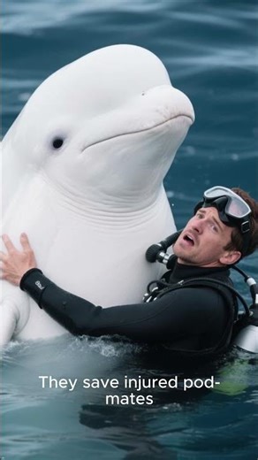 Beluga Whale Saves Drowning Diver 🐋💙