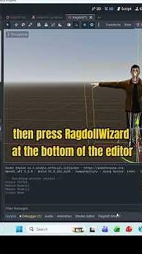 The easiest way to add a ragdoll in godot #ragdolls #ragdoll #godottutorial #godot #godotengine