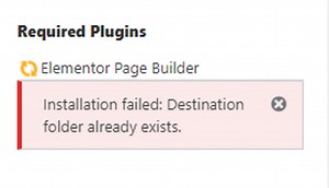 How to fix it destination folder already exists