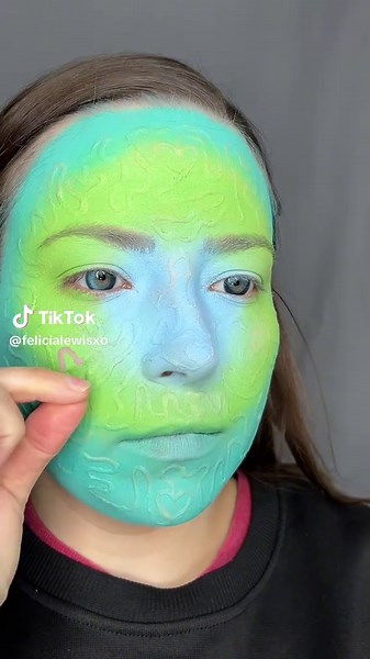 Peeling Liquid Latex: A Satisfying Makeup Transformation