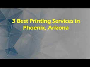 3 Best Printing Services in Phoenix, Arizona | Print Shops
