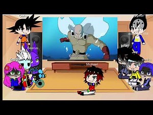 dbs react to Goku vs saitama part 1 Gacha club