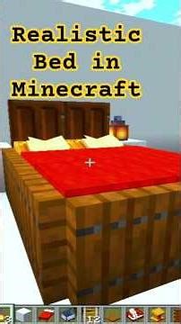 Minecraft realistic bed#shorts #minecraft