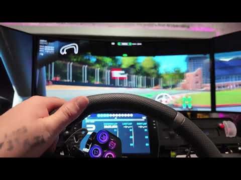 I Got To Drive A Simcraft Motion Sim Rig At LG's Booth On The New Tandem RGB 5K2K Ultrawide Monitors