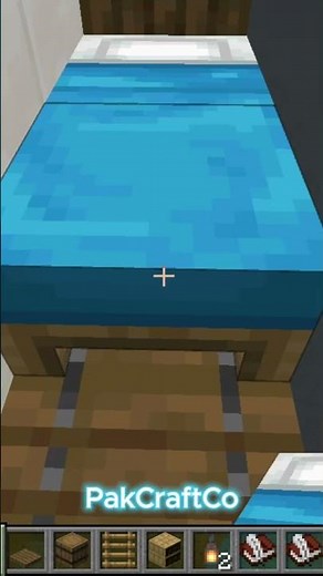 🛏️ Best Minecraft Double Bed Design! 🔥 Cozy & Aesthetic #shorts