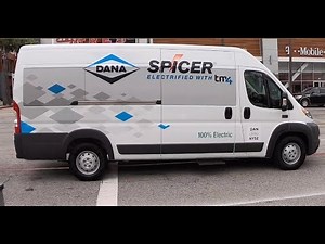 Riding in an all-electric Zenith van equipped with Dana EV technology