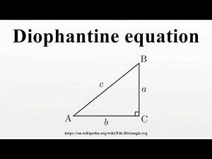 Diophantine equation
